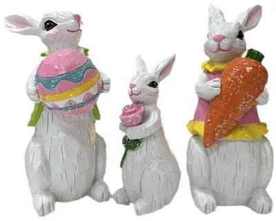 Produktbild von Easter Bunny Hausdekoration - 3 Stück, Frühling, Tischdekoration, Fest, Haus