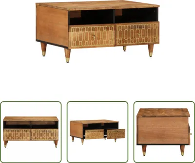 Produktbild von The Living Store Couchtisch 80x54x40 cm Massivholz Mango