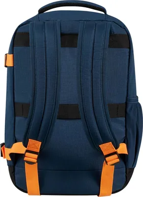 Produktbild von American Tourister Rucksack Reisetasche mit Laptopfach Take2Cabin Casual Backpack 38,5L Dark Navy / Radiant Orange dunkelblau