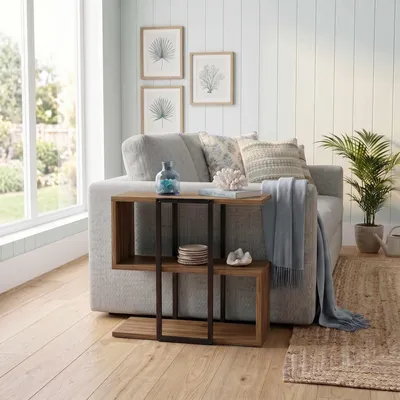 Obrázok produktu pre Skye Decor, kvalitný príkonový stolík (3 kusy), farba: saphírový dub, 100% melamín | 12345