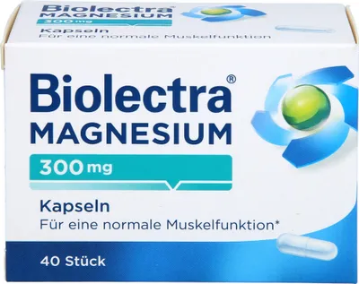 Zdjęcie produktu dla Biolectra Magnez 300 mg w kapsułkach, 40 kapsułek