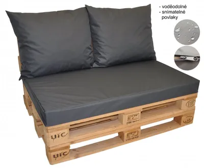 Obrázek produktu pro Polstry na paletový nábytek voděodolné -barva graphite 301