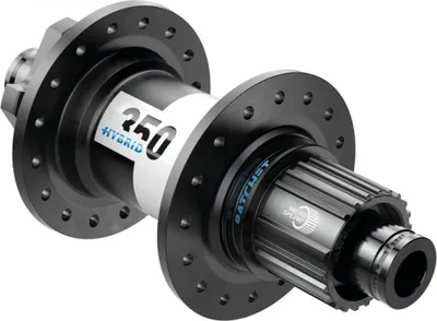 Produktbild von DT Swiss Nabe MTB Hybrid HR 350 32 Loch Schwarz - robuste eMTB-Hinterradnabe