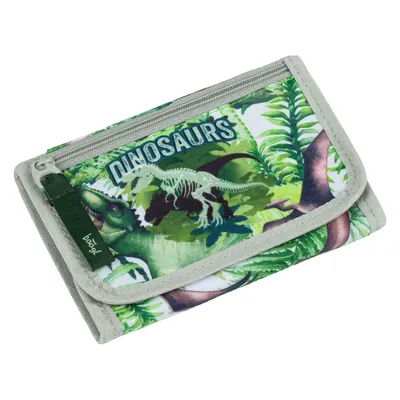 Produktbild von Brustbeutel Kinder - Geldbörse für Jungen - Geldbeutel, Mini Portemonnaie, Kleingeld Münzbörse (Dinosaurs)