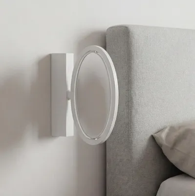Immagine prodotto di LedsC4 Applique LED Ely Surface 12,8 W, luce calda 3000 K, design ultrasottile 2,8 cm, 668 lm, per interni, stile moderno, facile da installare, finitura bianca