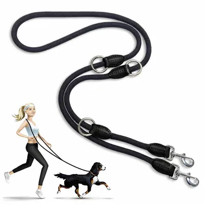Produktbild von Hochwertige Hundeleine 210 cm – 3-fach verstellbar, extrem belastbar & pflegeleicht