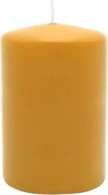 Produktbild von Stumpenkerze aus Paraffin, Natur, WENZEL, 80/60 mm, Brenndauer ca. 22h, selbstverlöschend