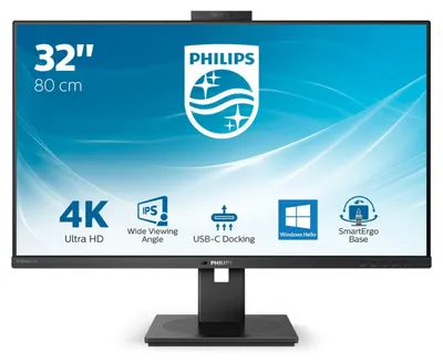Obrázek produktu pro Philips P Line 329P1H/00, 80 cm (31.5"), 3840 x 2160 px, 4K Ultra HD, LED, 4 ms, Černá