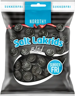 Produktbild von Nordthy Salz Lakritz weich Zuckerfrei 75g