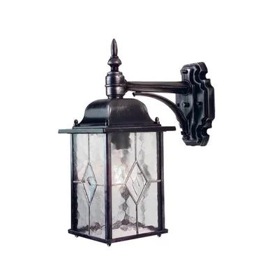 Produktbild von Elstead Wexford Außen-Wandleuchte E27 37cm Schwarz-Silber