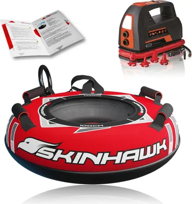 Produktbild von Skinhawk Snowtube für Erwachsene Ø100cm Rot – Snowtube mit Pumpe