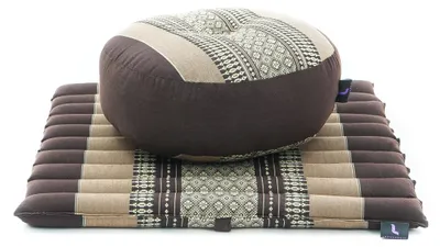 Produktbild von Leewadee Kompaktes Zafu & Zabuton Meditationsset 50 x 50 cm Kapok