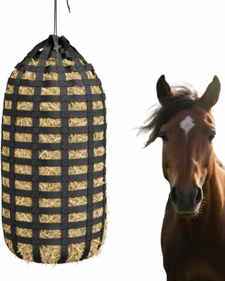 Heunetz für Pferde, Heusack, schwarz