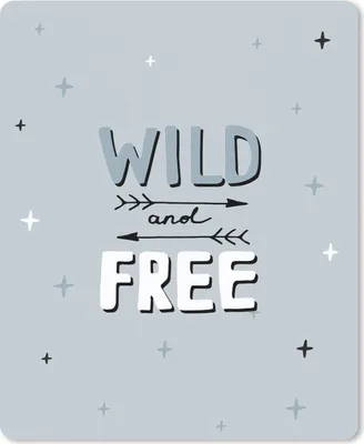 Produktbild von MuchoWow® Mauspad Mousepad Wild und frei - Sprichwörter - Zitate - Kinder - Baby - Jungen - Mädchen 30x40 cm - Mousepads - Maus Mat - Pad - Mausunterlage - Mausmatten