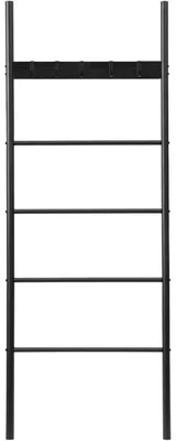 Obrázok produktu pre Rýchlo sušiaci záves na uteráky s 5 odnímateľnými háčikmi, rozmer 60 x 177 cm, farba: čierna