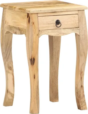 Image de Table de nuit 28x28x46 cm bois massif mangue
