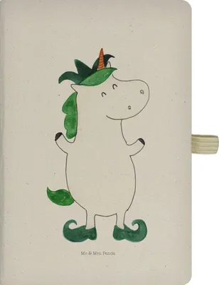 Produktbild von Mr. & Mrs. Panda notizbuch Einhorn Joker - Transparent - Geschenk, Einhörner, Kasper, Kladde, Schreibheft, Tagebuch, Unicorn, Hofnarr, Mittelalter, Journal, Skizzenbuch