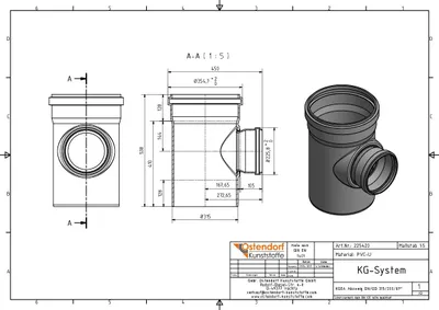 Immagine prodotto di Ramo KGEA DN/OD 315/200 87 gradi
