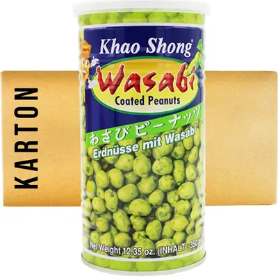 Produktbild von Khao Shong Wasabi Erdnüsse 24x350g
