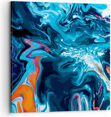 Produktbild von Bild auf Leinwand - Leinwandbild - Abstraktion modern - 70x70cm - Wand Bild - Wanddeko - Wandbilder - Leinwanddruck - Bilder - Kunstdruck - Wanddekoration - Leinwand bilder - Wandkunst - AC70x70-4085