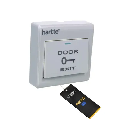 Produktbild von NAJDER Türausgangstaste, Türentriegelungsschalter, Drucktaste Kunststoff, Ein/Aus-Drucktaste für das Türzugangskontrollsystem, für BIRA Elektro-Türöffner, Aufputzmontage, Zugangskontrollsystem
