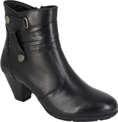 Produktbild von Cipriata - Damen Stiefeletten "Claretta", Leder DF2445 (39,5 EU) (Schwarz)