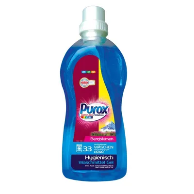 Produktbild von 12x Purox 1L Waschgel Color Reinigungsmittel Maschine Frische Kleidung Farbe