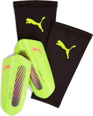 Produktbild von Puma Ultra Light Sleeve Unisex Schienbeinschoner gelb grau Gr XS