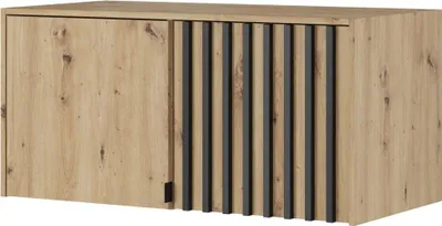 Produktbild von Kleiderschrank-Anbau MARFA – Breite 105 cm, Artisan Eiche/Schwarz