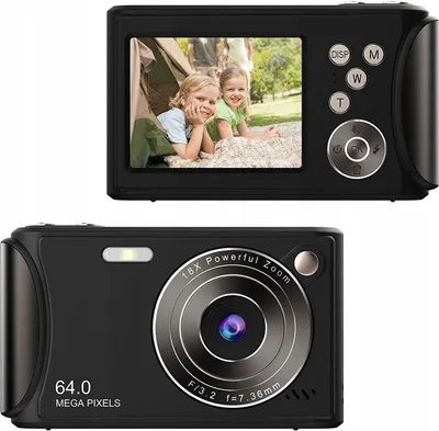 Zdjęcie produktu dla Aparat Cyfrowy Zdjęcia 64MP Filmy 4K / 30fps 18x ZOOM AntiShake / XREC Q18 / Czarny