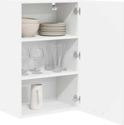 Produktbild von vidaXL Hängeschrank mit Speicher Weiß 50 x 31 x 80 cm Holzwerkstoff