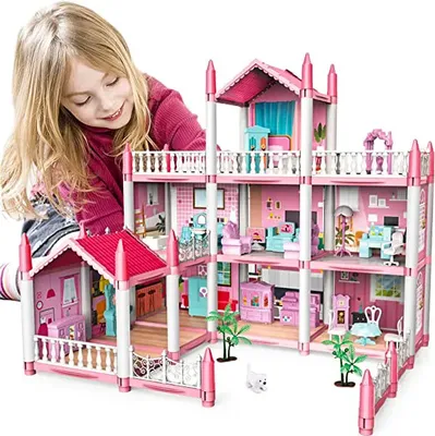 Produktbild von Malplay Veľký domček pre bábiky Villa Residence | Nábytok na terasu | Príslušenstvo | Ružová