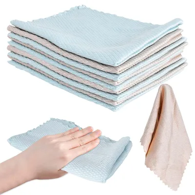 Productafbeelding van Set van 10 Stuks Microvezeldoeken voor Schoonmaken, 30 x 40 cm
