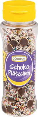 Immagine prodotto di Biscotti al cioccolato Günthart con decorazione a pioggia 95 g