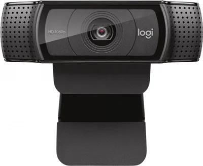 Produktbild von LOGITECH Web Camera Pro HD C920, mit Mikrofon, Full HD 1080p, für Desktop/Laptop