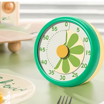 Produktbild von Visueller Timer für Kinder, 60-Minuten Countdown für Klassenzimmer Büro Küche, Schreibtisch Kinder Zeitmana gement Tools mit leisem Betrieb (Grün)