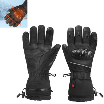 Produktbild von Elektrische Winterhandschuhe beheizbar, 5000 mAh Akku, Touchscreen, 3-Stufen Temperatur, Skihandschuhe, Wind- & Wasserfest, Outdoor & Sport
