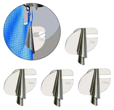 Productafbeelding van Set van Näh Rollsaumfuß voor Nähmachine - 4-delig (3 mm - 10 mm)