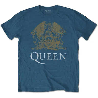 Produktbild von Queen Crest T-Shirt mit kurzen Ärmeln Indigo Blue XL