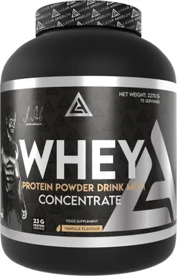 Productafbeelding van Lazar Angelov Nutrition | LA Whey Proteïnepoeder Drankmengsel | Geconcentreerde Vanille-smaak