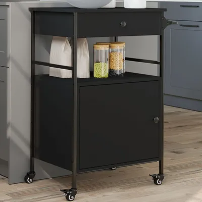 Obrázek produktu pro VidaXL 842391, Černá, Ocel, Dřevo