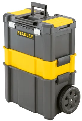 Produktbild von Stanley Essential, Werkzeugkoffer, Kunststoff, Grau, Gelb, Scharnier, 475 mm, 285 mm
