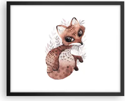 Produktbild von Gerahmtes Poster - Schwarzer Rahmen - Fuchs November Tier - 50x40 cm - Wand Bild - Wanddeko - Wandbilder - Kunstposter - Wandposter - Bilderrahmen - Bilder - Kunstdruck - P2BAA50x40-4968