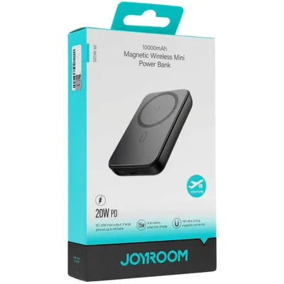 Produktbild von Joyroom JR-W020 Mini 20W Induktive Powerbank (schwarz)