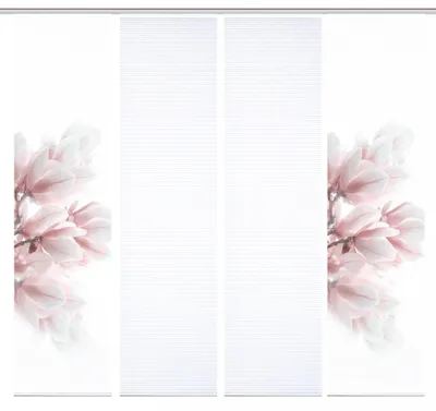 Produktbild von 84105 MORIGA Schiebegardine, recyc. Polyester 245x60 cm, Bambusoptik