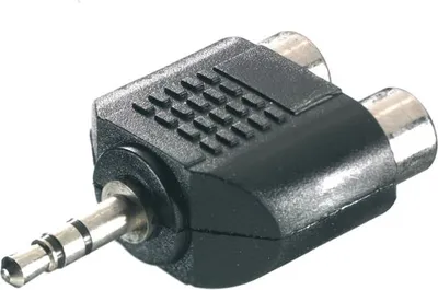 Produktbild von Adapter 3,5 mm Klinke / 2x Cinch (46047)