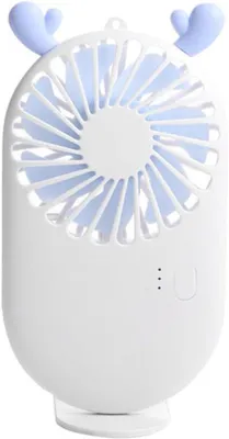 Imagen del producto de VHV - Ventilador de escritorio - Ventilador de mesa USB - Recargable por USB - Silencioso - Ideal para escritorio, oficina, dormitorio, cocina