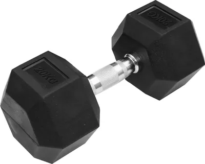 Produktbild von TRENDY SPORT Hex Dumbbell Hantel sechseckig schwarz 20 kg