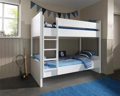 Produktbild von Bett Etagenbett Robin MDF Weiß 90x200 cm