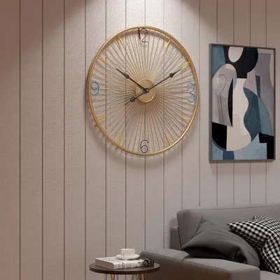 Obrázok produktu pre Dizajnové nástenné hodiny Decore Gold 60cm